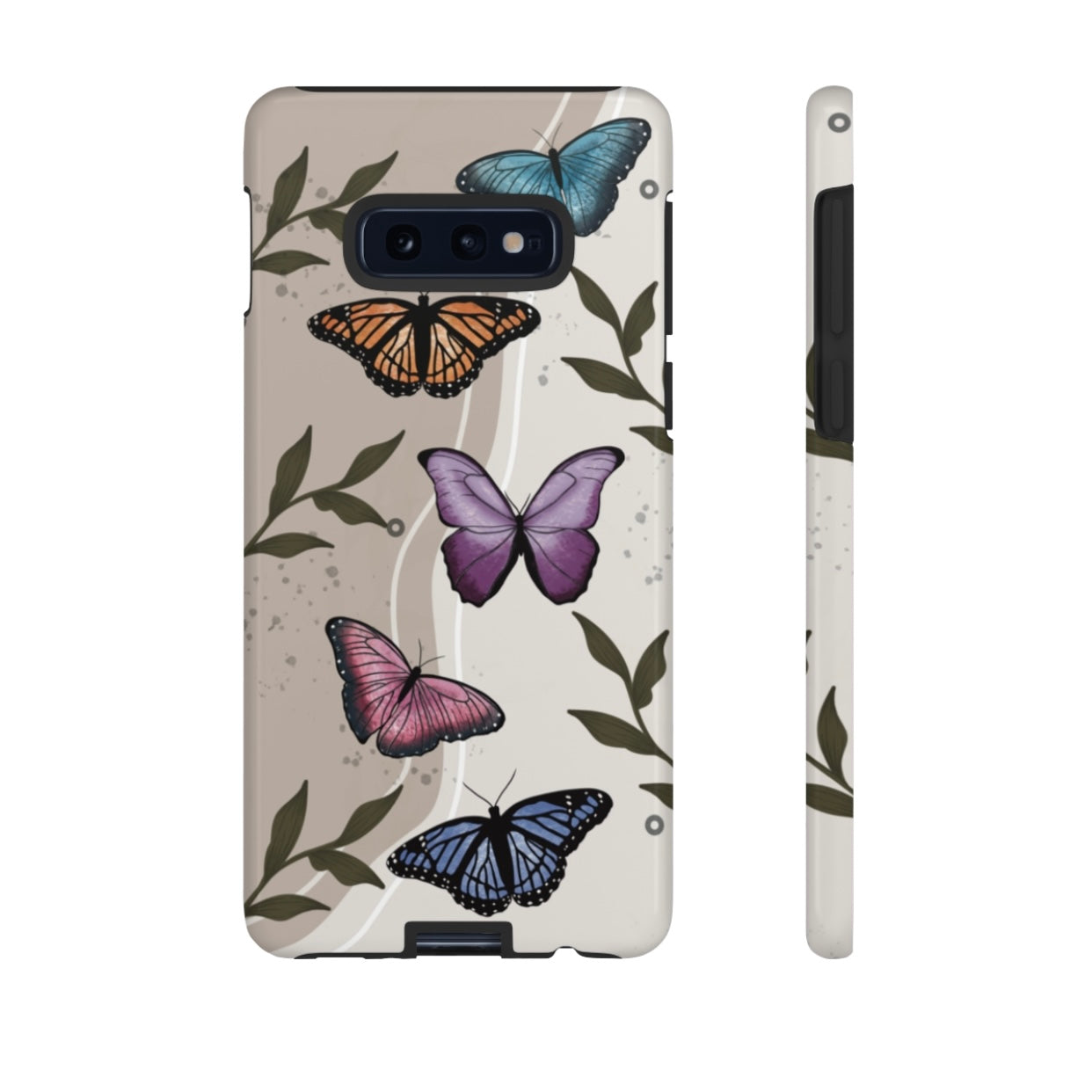 Butterfly Phone Case (Tan or Dark Green)