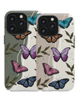 Butterfly Phone Case (Tan or Dark Green)