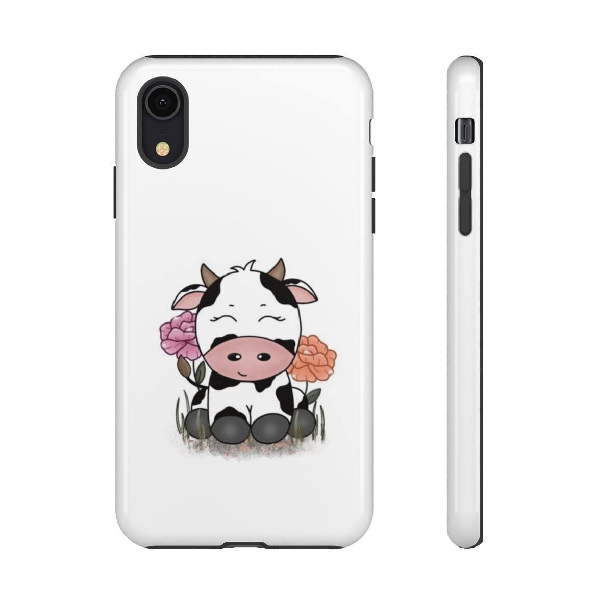 Floral Cow Phone Case