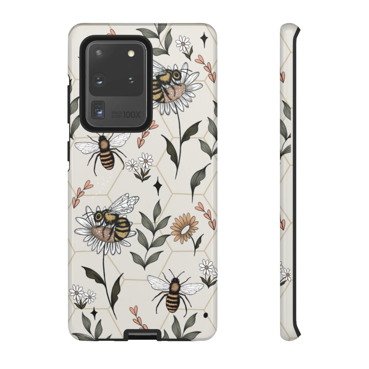 Bee Phone Case (Pink, White or Brown)