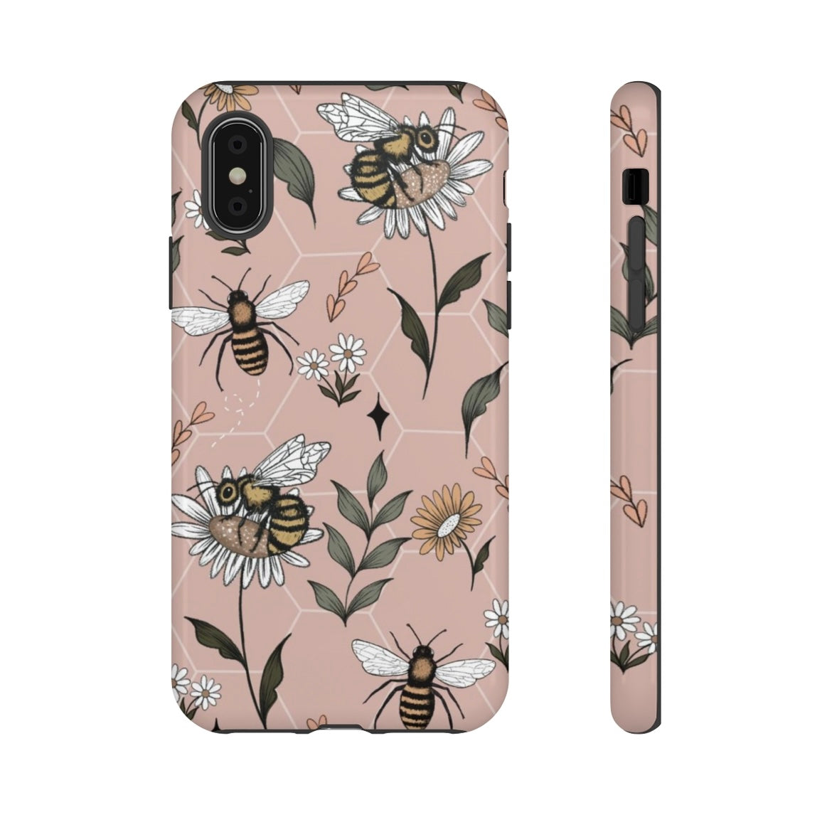 Bee Phone Case (Pink, White or Brown)