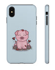 Blue Lady Bug Pig Phone Case