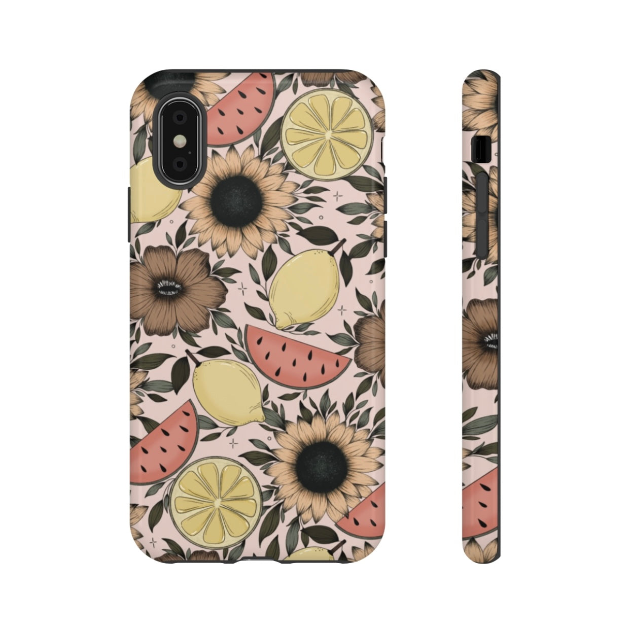 Fruity Sunflower Phone Case (White or Pink)