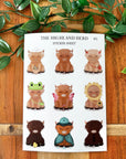 “The Highland Herd” Sticker Sheet