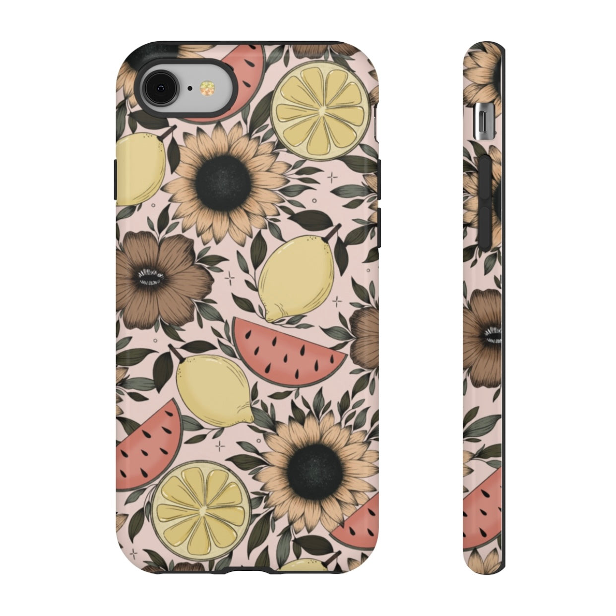 Fruity Sunflower Phone Case (White or Pink)