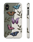 Butterfly Phone Case (Tan or Dark Green)