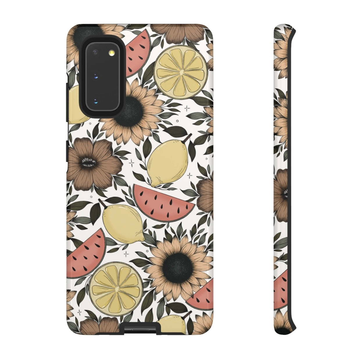 Fruity Sunflower Phone Case (White or Pink)