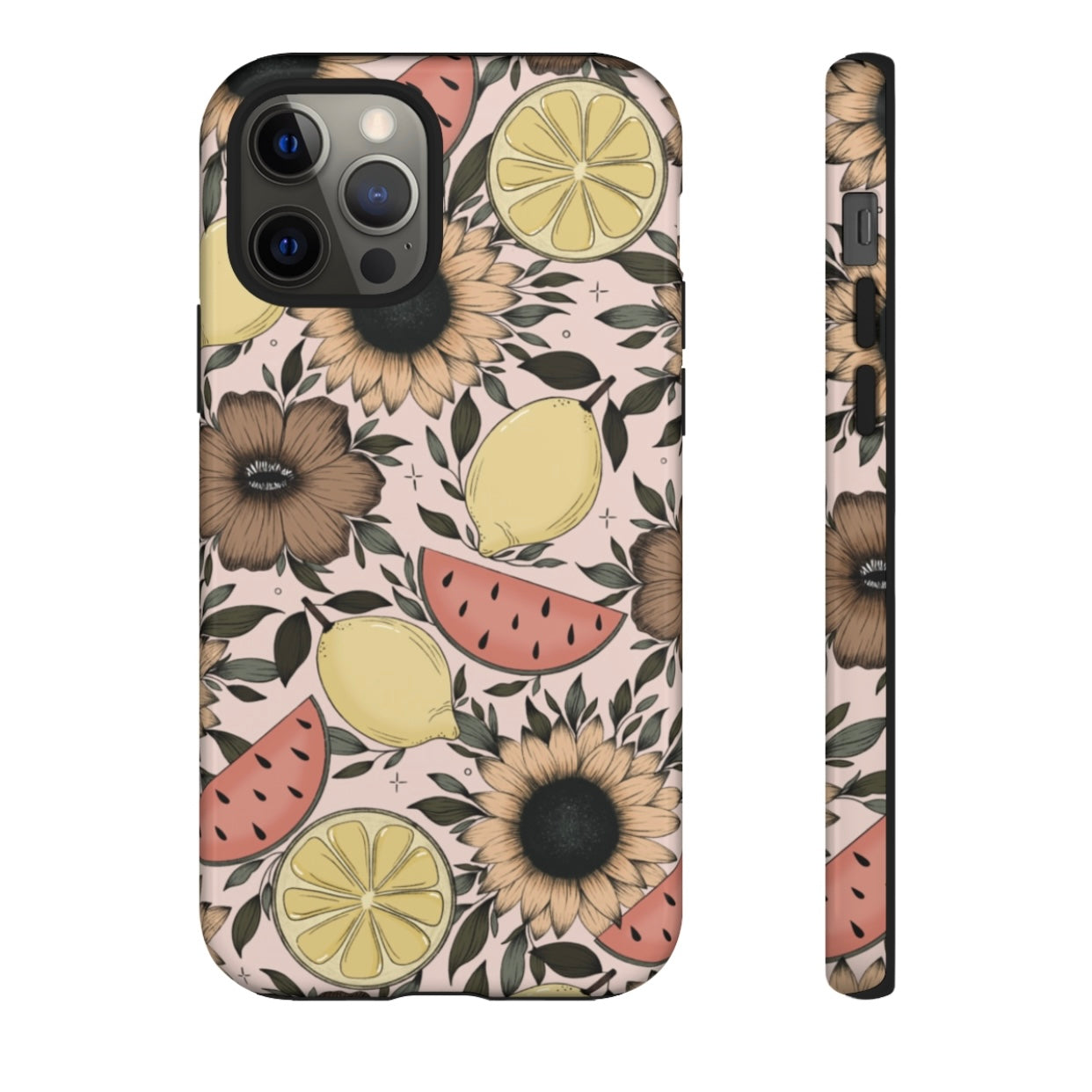 Fruity Sunflower Phone Case (White or Pink)