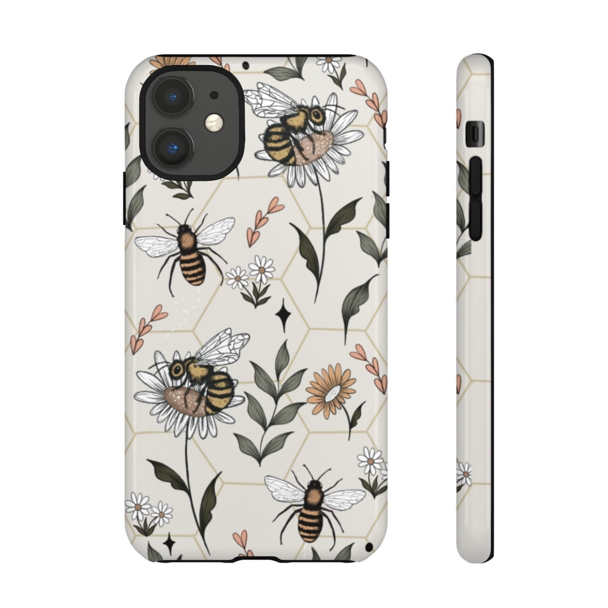 Bee Phone Case (Pink, White or Brown)