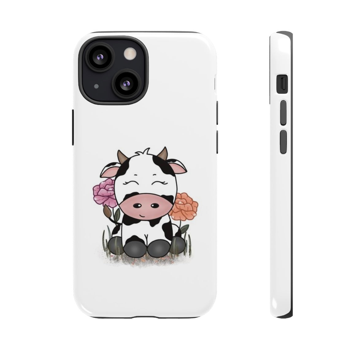 Floral Cow Phone Case