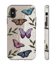 Butterfly Phone Case (Tan or Dark Green)