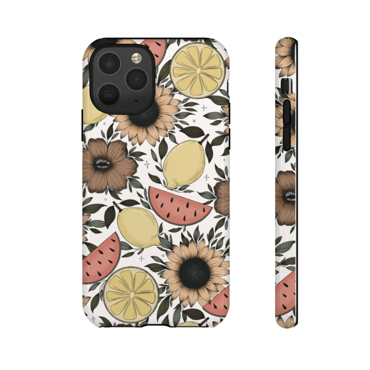 Fruity Sunflower Phone Case (White or Pink)