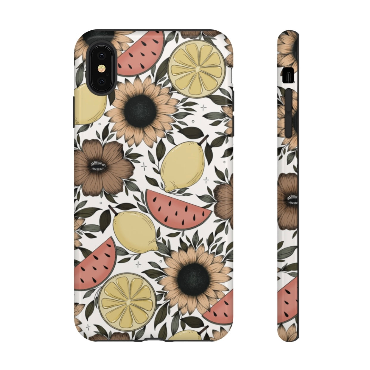 Fruity Sunflower Phone Case (White or Pink)