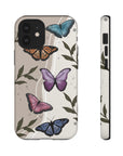 Butterfly Phone Case (Tan or Dark Green)