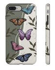 Butterfly Phone Case (Tan or Dark Green)