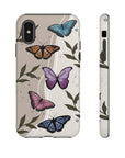 Butterfly Phone Case (Tan or Dark Green)