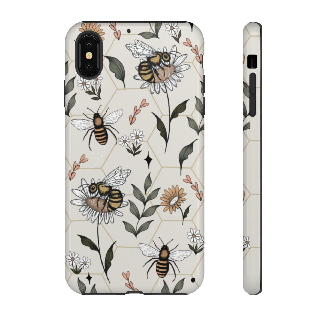 Bee Phone Case (Pink, White or Brown)