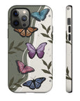 Butterfly Phone Case (Tan or Dark Green)