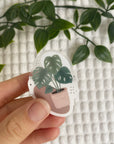 Monstera Plant Clear Sticker