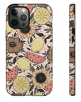 Fruity Sunflower Phone Case (White or Pink)