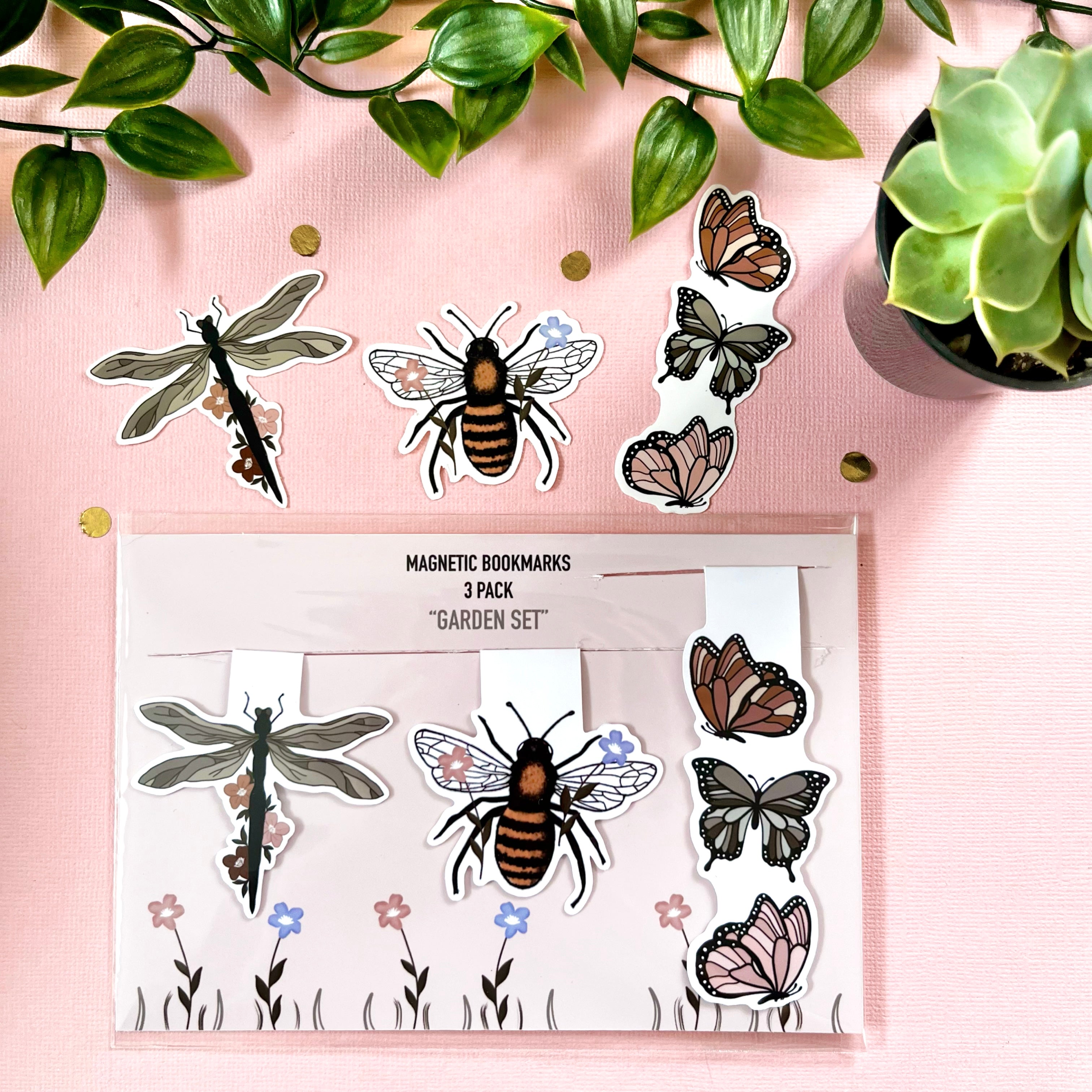 “Garden Set” Magnetic Bookmarks
