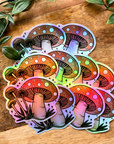 Holographic Mushroom Sticker