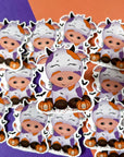 Halloween Cow Vinyl Sticker