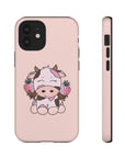 Pink Strawberry Chocolate Cow Phone Case