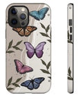 Butterfly Phone Case (Tan or Dark Green)