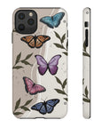 Butterfly Phone Case (Tan or Dark Green)