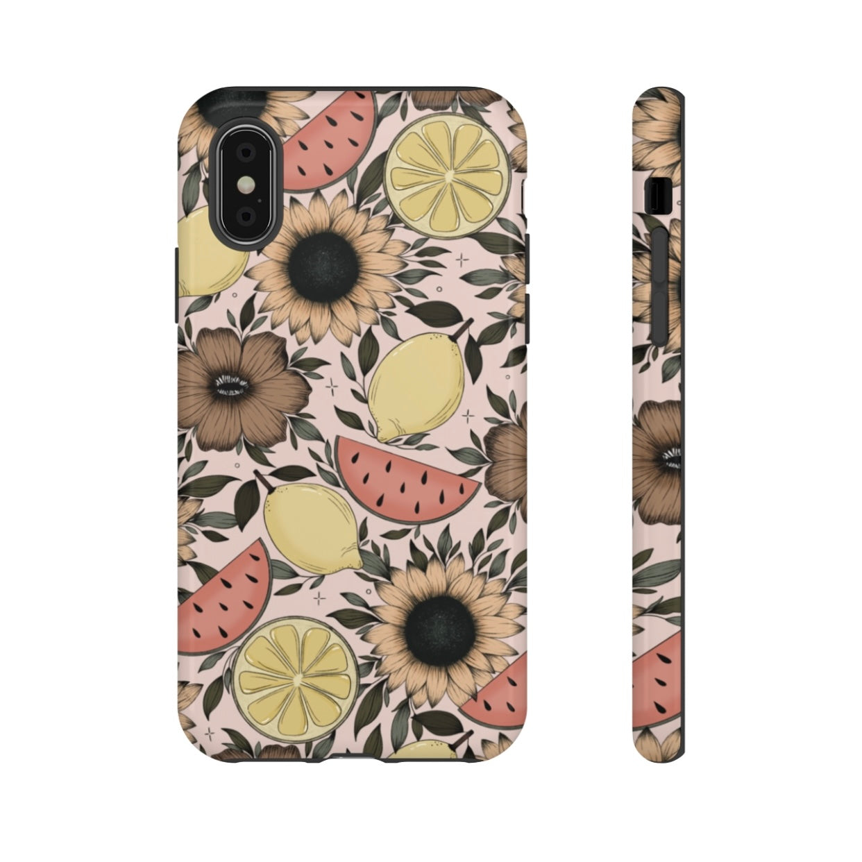 Fruity Sunflower Phone Case (White or Pink)