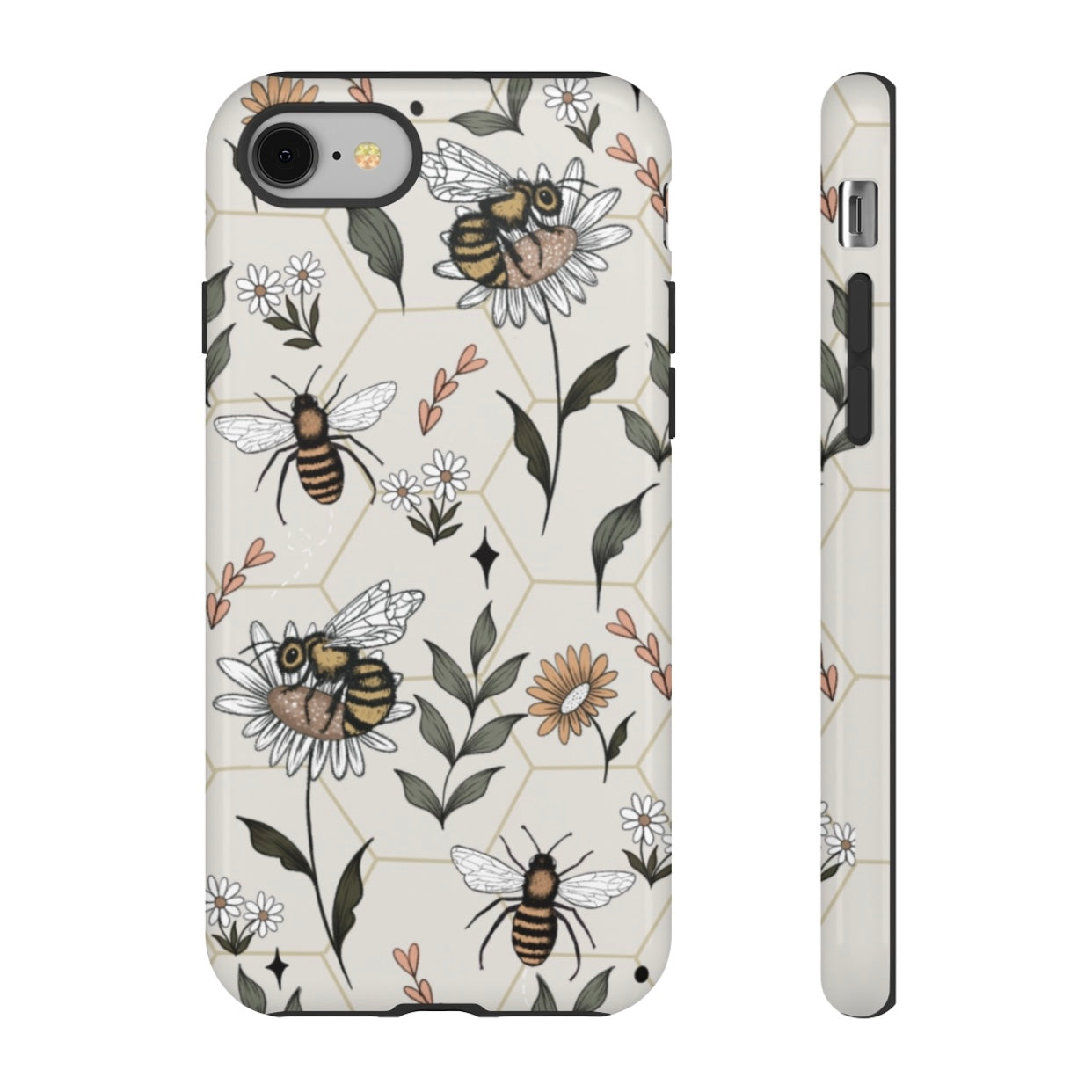 Bee Phone Case (Pink, White or Brown)