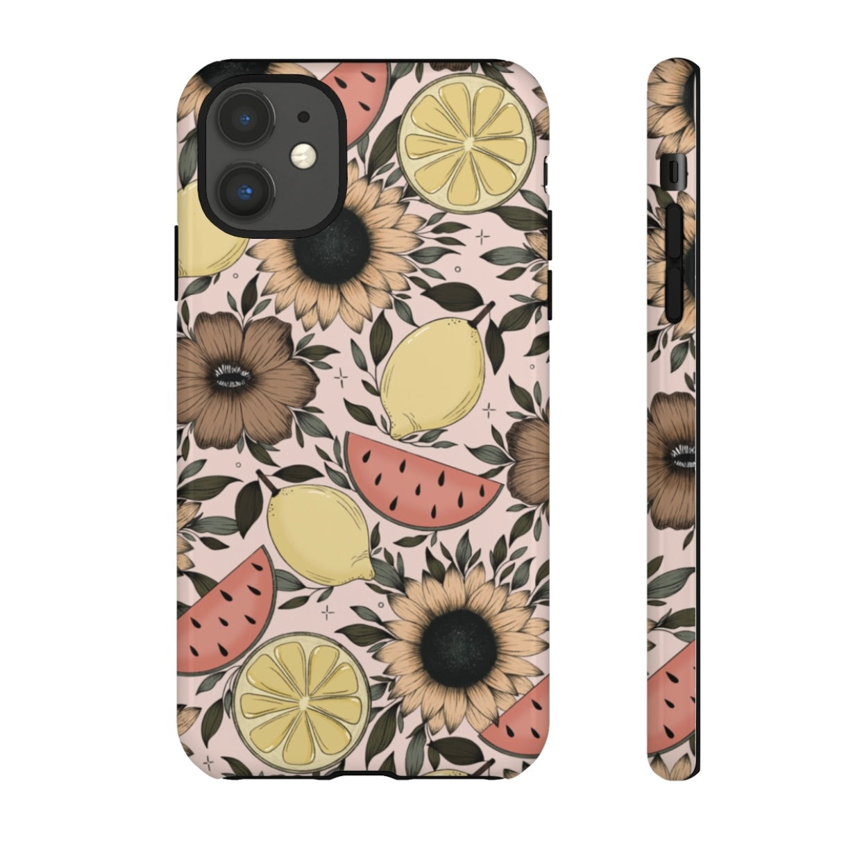 Fruity Sunflower Phone Case (White or Pink)