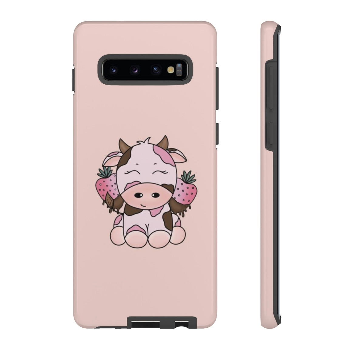 Pink Strawberry Chocolate Cow Phone Case