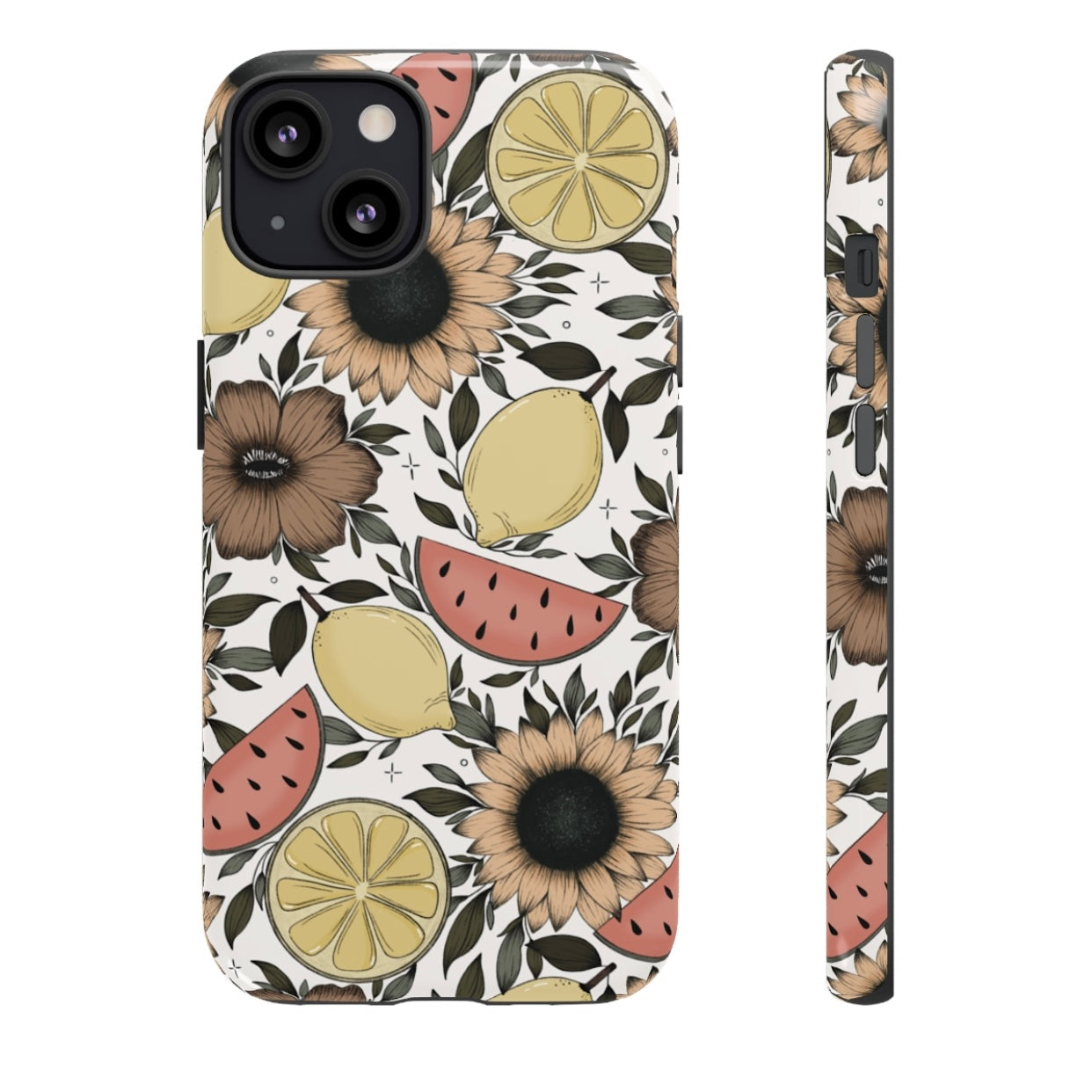 Fruity Sunflower Phone Case (White or Pink)