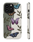 Butterfly Phone Case (Tan or Dark Green)