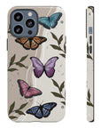 Butterfly Phone Case (Tan or Dark Green)