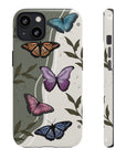 Butterfly Phone Case (Tan or Dark Green)