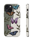 Butterfly Phone Case (Tan or Dark Green)