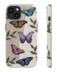 Butterfly Phone Case (Tan or Dark Green)