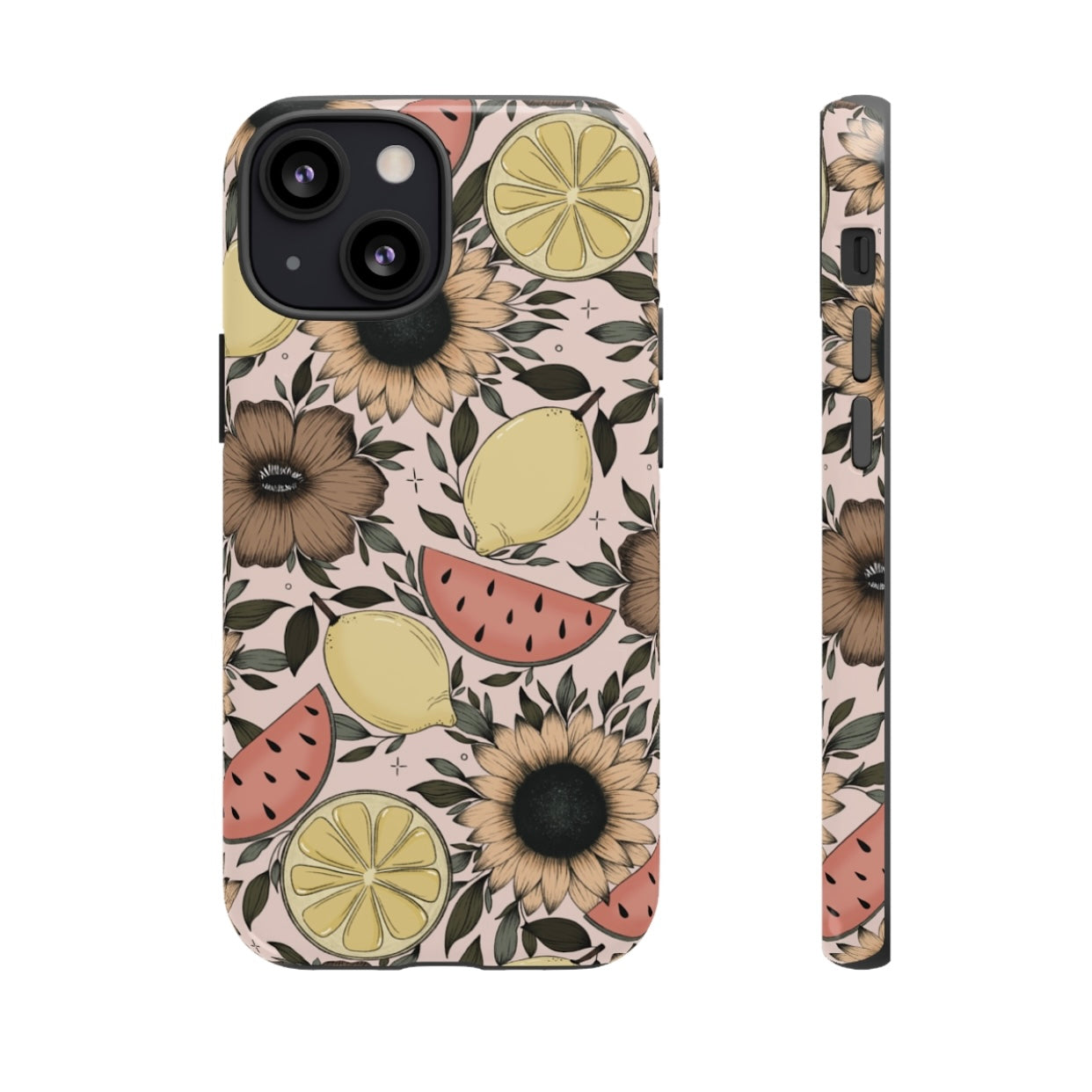 Fruity Sunflower Phone Case (White or Pink)