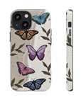 Butterfly Phone Case (Tan or Dark Green)